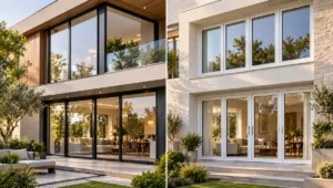 Aluminium vs uPVC windows compared in a contemporary home