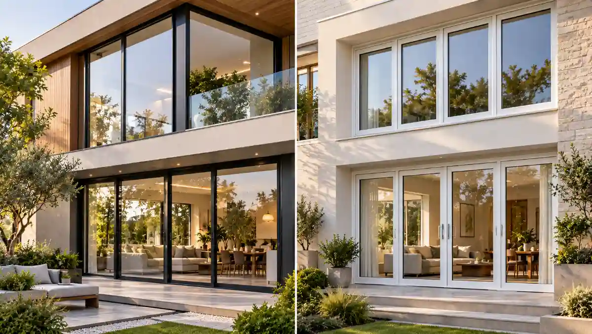 Aluminium vs uPVC windows compared in a contemporary home
